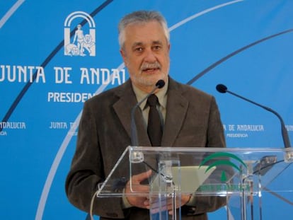 El presidente de la Junta de Andalucía, José Antonio Griñán