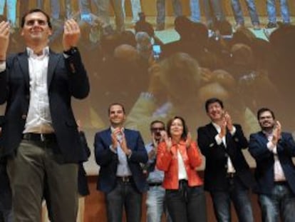Rivera, este sábado en Cádiz, en la presentación de sus reformas.