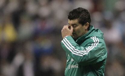 De La Torre, durante el partido ante Honduras.