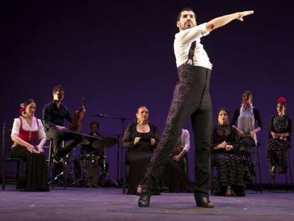 El bailador Carlos Rodr&iacute;guez en un momento de la &#039;Gala flamenca&#039; que clausur&oacute; el pasado Festival Flamenco de Londres. 