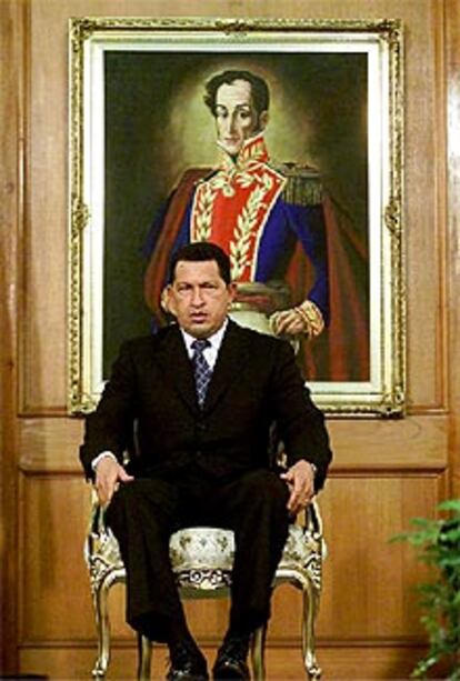 Imagen de archivo del presidente de Venezuela, Hugo Chávez.