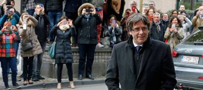 Puigdemont, en Bruselas el 31 de octubre.