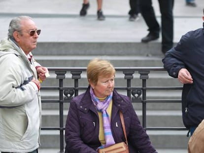 Pensionistas en Madrid