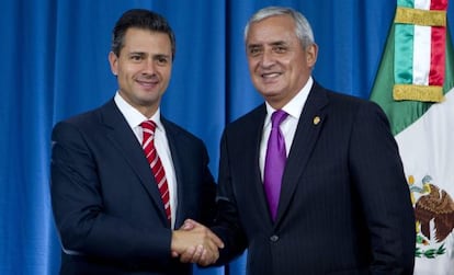 El presidente de México y su homólogo guatemalteco.