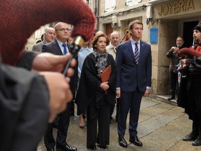 José Manuel Baltar, Victoria Prego y Alberto Núñez Feijóo