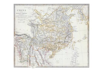 Mapa de China y Birmania con partes de Cochinchina y Siam (Chapman & Hall. Londres, 1844)