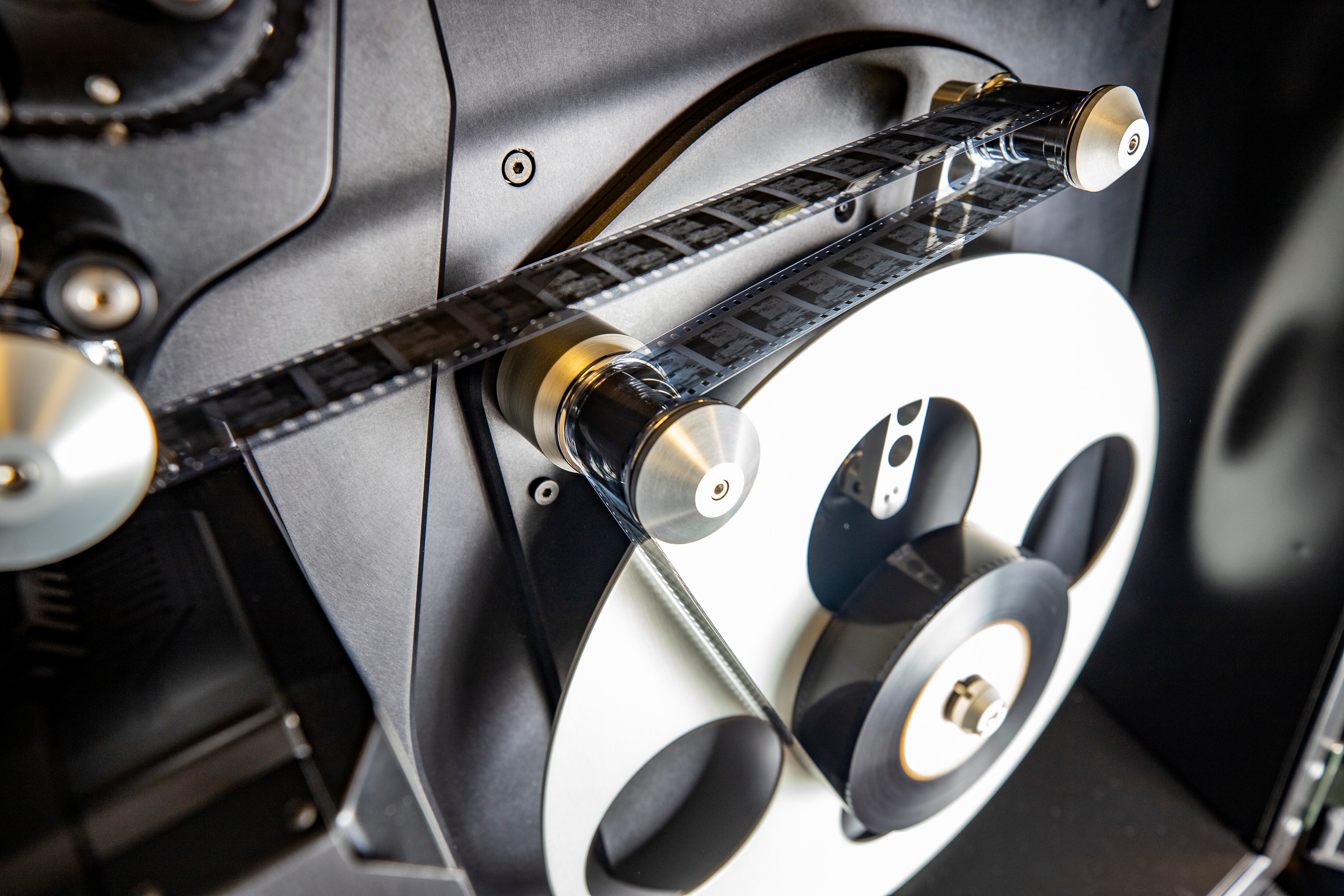 Proceso de digitalización de material cinematográfico en la Filmoteca de la Unam en Ciudad Universitaria el 5 de marzo del 2024.
