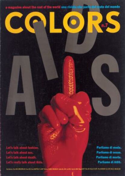 Cuarta portada de la revista, dedicada al sida.