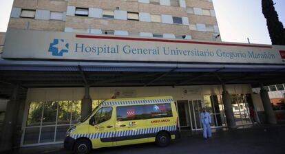 Fachada del hospital Gregorio Marañón de Madrid.