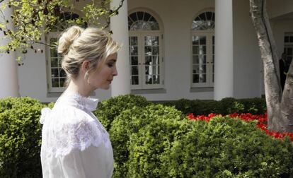 Ivanka Trump, el pasado 5 de abril en los jardines de la Casa Blanca.