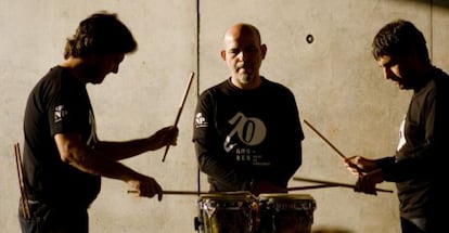 El grupo de percusión Amores.