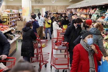 Supermercado de Manhattan (Nueva York, EE UU), en marzo de 2022.