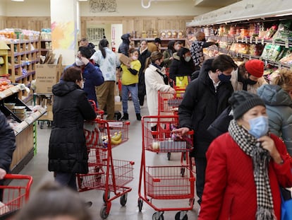 Supermercado de Manhattan (Nueva York, EE UU), en marzo de 2022.