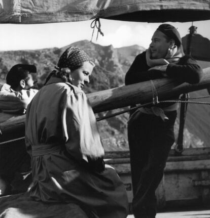 Ingrid Bergman en una imagen de la película 'Stromboli', dirigida por su marido Roberto Rossellini.