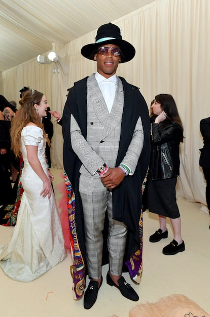 Cam Newton en la Met Gala de 2019.