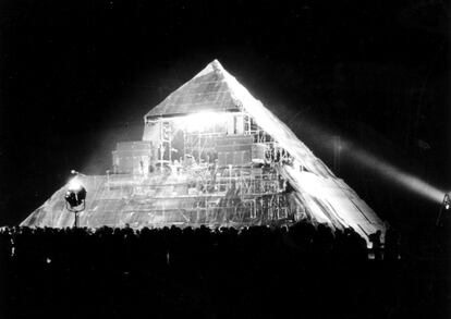 El Pyramid Stage en 1971.