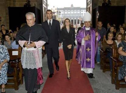 Los Príncipes, a su llegada a la catedral.