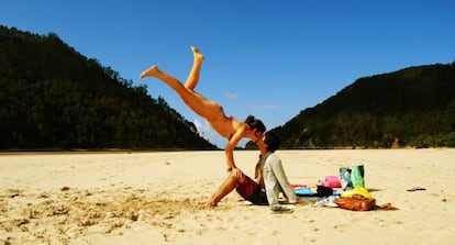 Playa del Sable, Pesu&eacute;s, Cantabria.