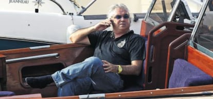 El empresario italiano Flavio Briatore, en un barco.