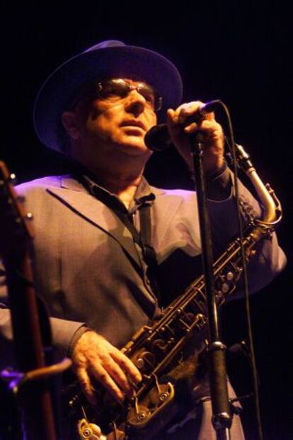 Van Morrison, durant una actuació.