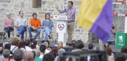 Alberto Garzón, en San Sebastián.