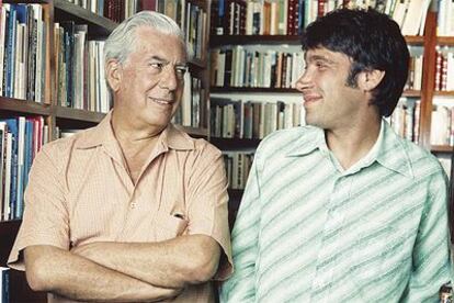 Mario Vargas Llosa y Antonio García Ángel.