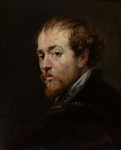 Peter Paul Rubens(atribuido). El pintor Peter Paul Rubens. Siglo XVII  Óleo sobre tela. 53x41cm. Representaciones del poder.