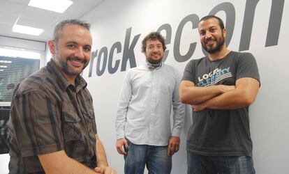 Albert Garc&iacute;a, Nico Bour y Albert L&oacute;pez, fundadores de Uvinum. 