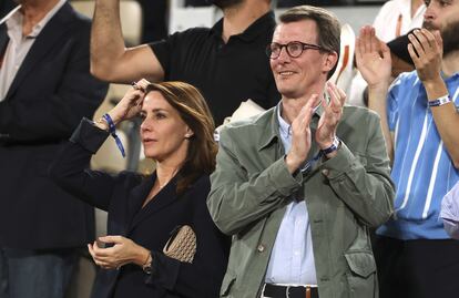 Joaquín y Marie de Dinamarca en el Abierto de Francia de 2023, el 7 de junio de 2023 en París.