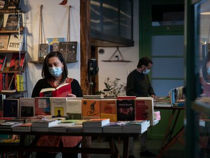 Interior de una librería de Barcelona, el pasado noviembre.