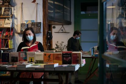 Interior de una librería de Barcelona, el pasado noviembre.