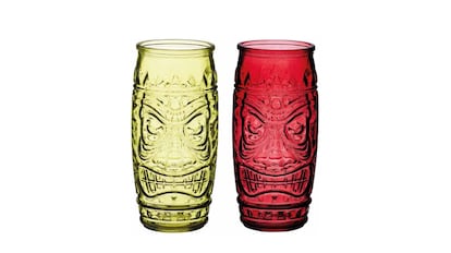 Juego de vasos Tiki Hawái para cócteles