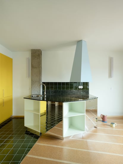 Cocina de una vivienda en Bilbao a cargo de BeAr.