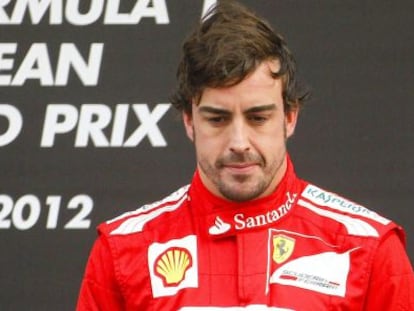 Alonso, tras el Gran Premio de Corea del Sur. 