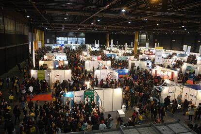 Panorámica de la Expo Empleo Joven 2017 celebrada en Buenos Aires.