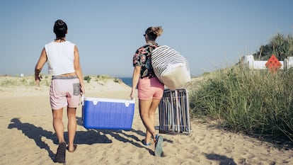 El mejor carro portasillas para usar en la playa se puede comprar en Amazon