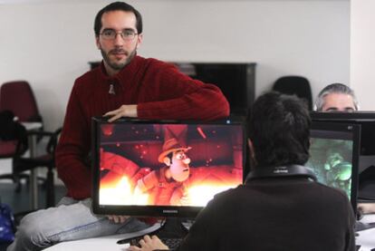 Enrique Gato, en el estudio donde se desarrolla <i>Tadeo Jones</i>.