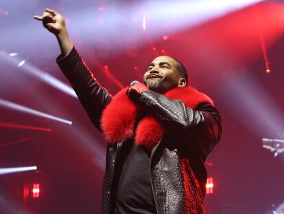 El cantante Don Omar en una actuación en el Coca-Cola Coliseum de Toronto (Canadá), 15 de marzo de 2024.