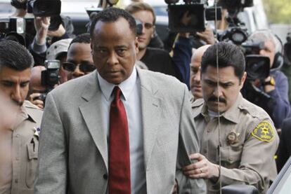 Conrad Murray, el sábado pasado, al llegar a la Corte Superior de California.