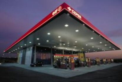 Estación de servicio de Cepsa.