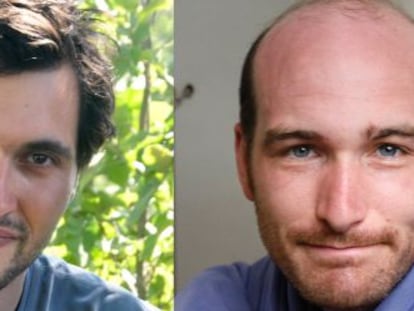 Pierre Torrès (izquierda) y Nicolas Henin, periodistas franceses secuestrados en Siria.