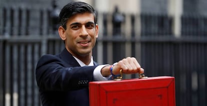 Rishi Sunak, ministro de Finanzas británico.