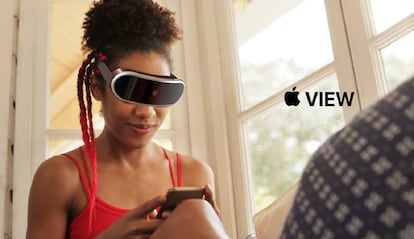 Concepto de las gafas inteligentes de Apple