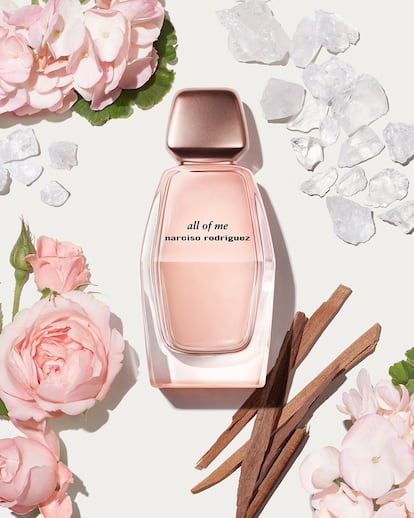 La rosa, el geranio y, por supuesto, el almizcle componen la nueva fragancia de Narciso Rodriguez, all of me.