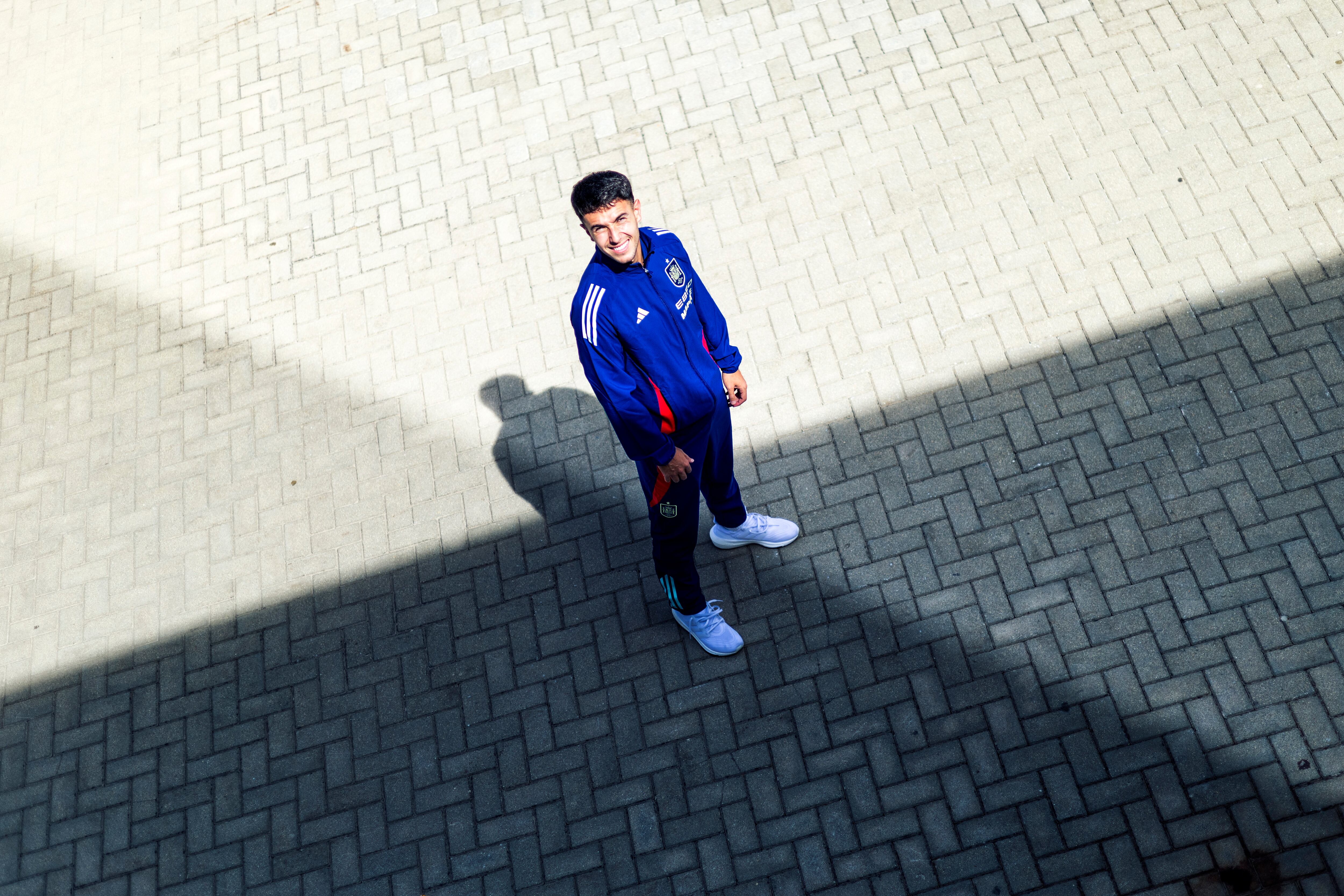 Martín Zubimendi, este martes en la Ciudad del Fútbol de Las rozas.