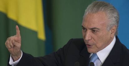 El presidente de Brasil, Michel Temer.