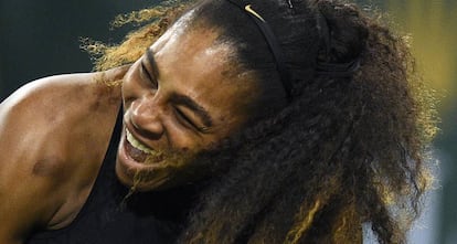 Serena Williams, durante un partido reciente en Indian Wells.