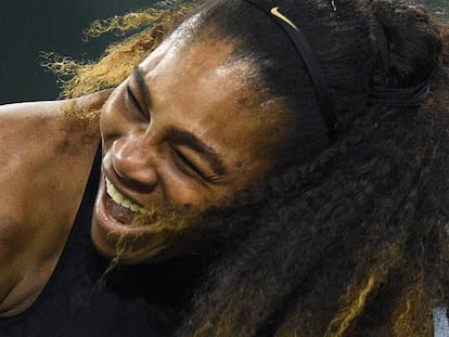 Serena Williams, durante un partido reciente en Indian Wells.