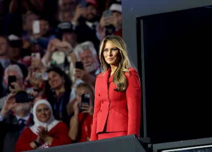 Melania Trump, en la convención republicana de Milwaukee, el 17 de julio de 2024.