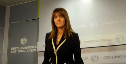 Mendia, en la rueda de prensa tras el Consejo de Gobierno.